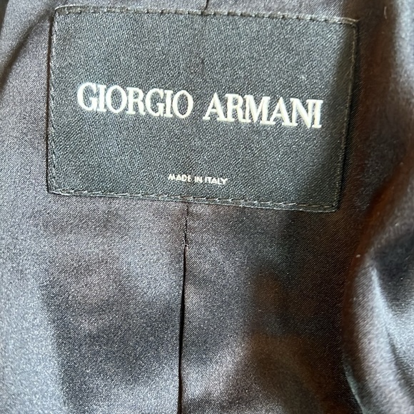 Georgio Armani Semi Cropped Women’s Jacket Double Breasted Button  Zippers Italy - Picture 12 of 16